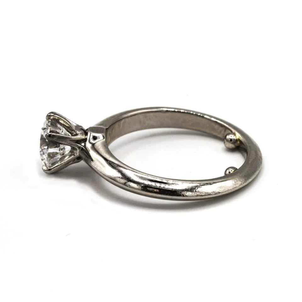 Tiffany & Co. 1.09 carat Round Diamond D/SI1 GIA Ring - The Back Vault