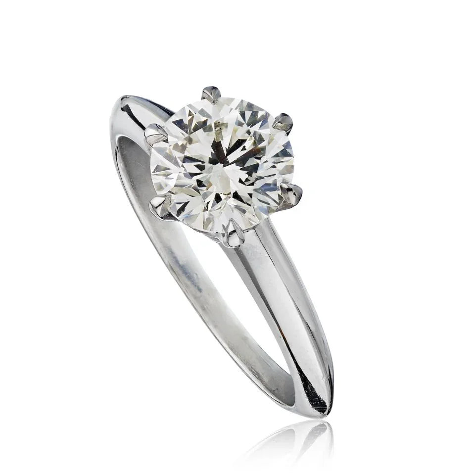 Tiffany & Co. 1.46 carat Round Diamond F/VS1 GIA Ring - The Back Vault