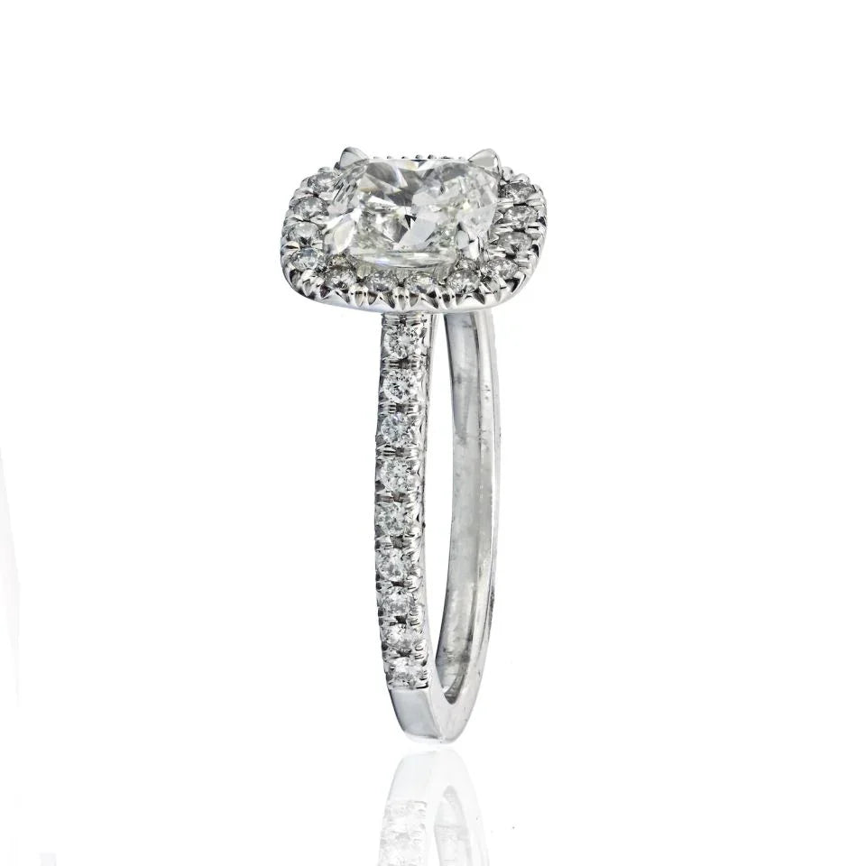 1.06 carat Cushion Cut Diamond G/VS2 GIA Ring - The Back Vault