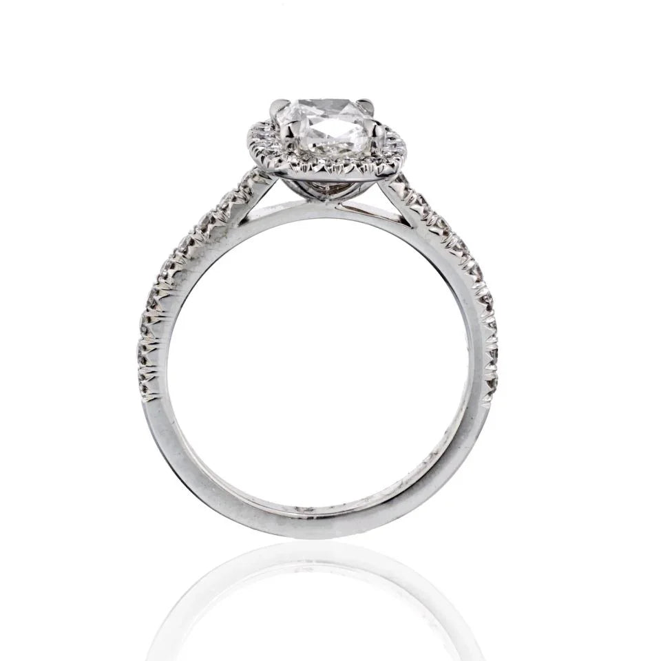 1.06 carat Cushion Cut Diamond G/VS2 GIA Ring - The Back Vault