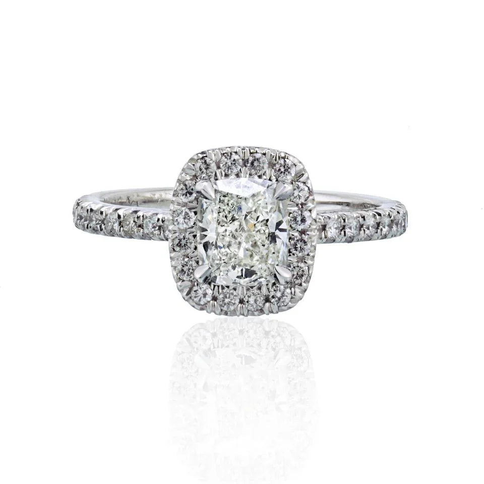 1.06 carat Cushion Cut Diamond G/VS2 GIA Ring - The Back Vault