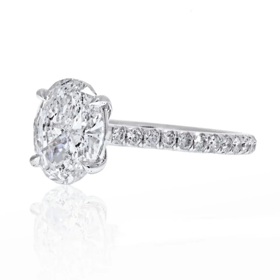 2 carat Oval Diamond D/SI2 GIA Ring - The Back Vault