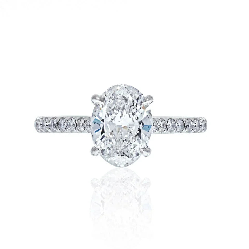 2 carat Oval Diamond D/SI2 GIA Ring - The Back Vault