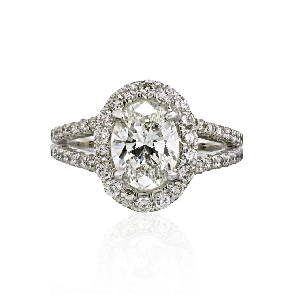 2 carat Oval Cut Diamond J/VS2 GIA Engagement Ring - The Back Vault