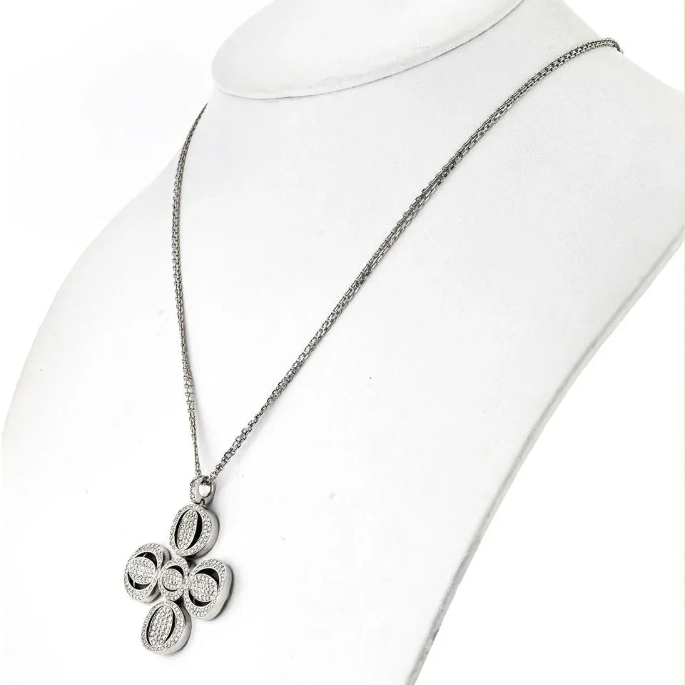 Chopard 18K White Gold Diamond Pendant - The Back Vault