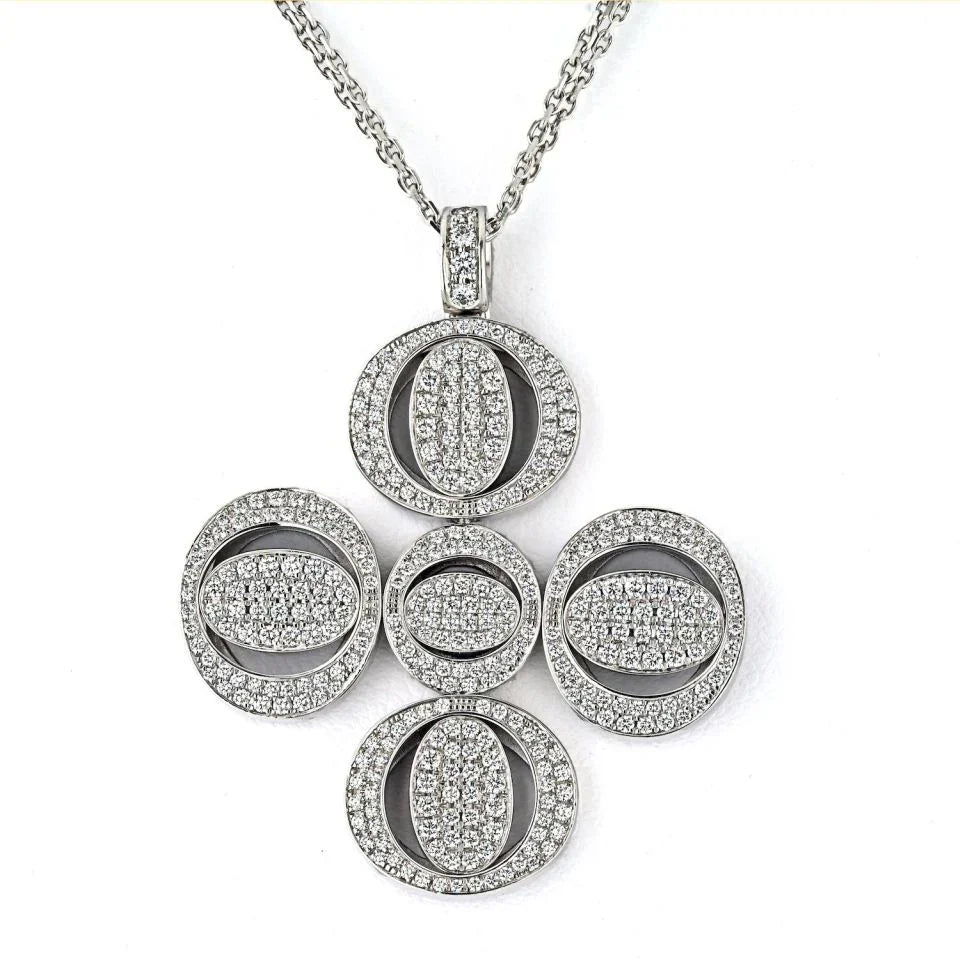 Chopard 18K White Gold Diamond Pendant - The Back Vault