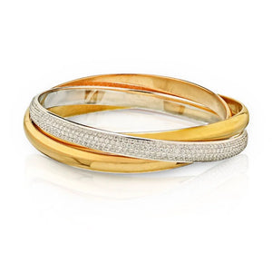 Cartier 18K Tri Color Trinity De