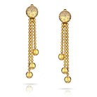 Cartier 18K Yellow Gold Pluie De Diamants Drop Dangle Earrings - The Back Vault