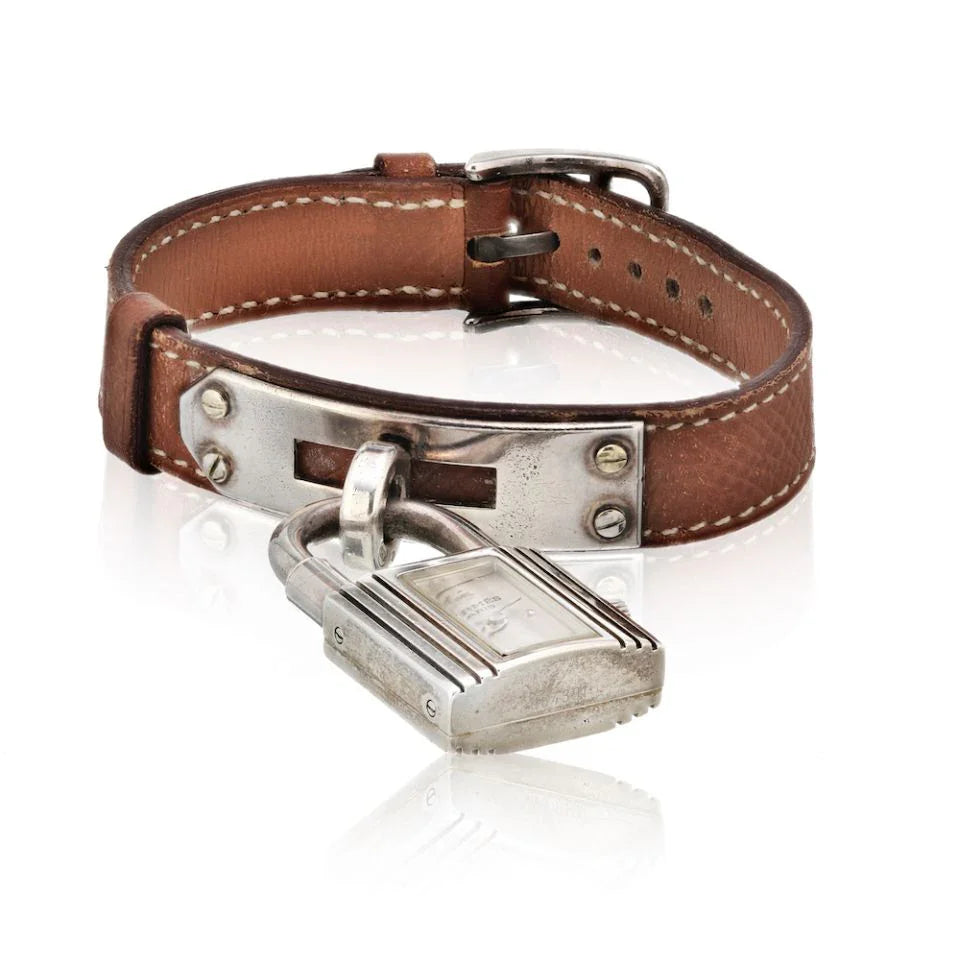 Hermes Stainless Steel Mother of Pearl Dial Women Watch - The Back Vault