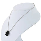 Bvlgari 18K White Gold Diamond Arrow Jet Circle Pendant - The Back Vault