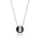 Bvlgari 18K White Gold Diamond Arrow Jet Circle Pendant - The Back Vault