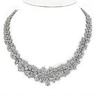 Platinum 75.00cts Diamond Collar Necklace - The Back Vault