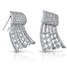 Art Deco Platinum 1930's Diamond Double Clip Brooch - The Back Vault