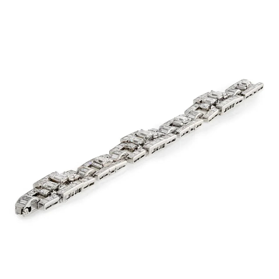 Oscar Heyman Platinum 30.63 Carat Diamond Line Bracelet - The Back Vault