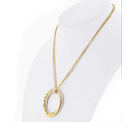 Cartier Trinity 18K Two Tone Diamond Panthere Circle on Triple Chain Pendant - The Back Vault