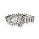 21 Carat Pear, Marquise And Baguette Cut Diamond Vintage Bracelet - The Back Vault