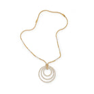 18K Yellow Gold 19 carat Diamond Necklace - The Back Vault