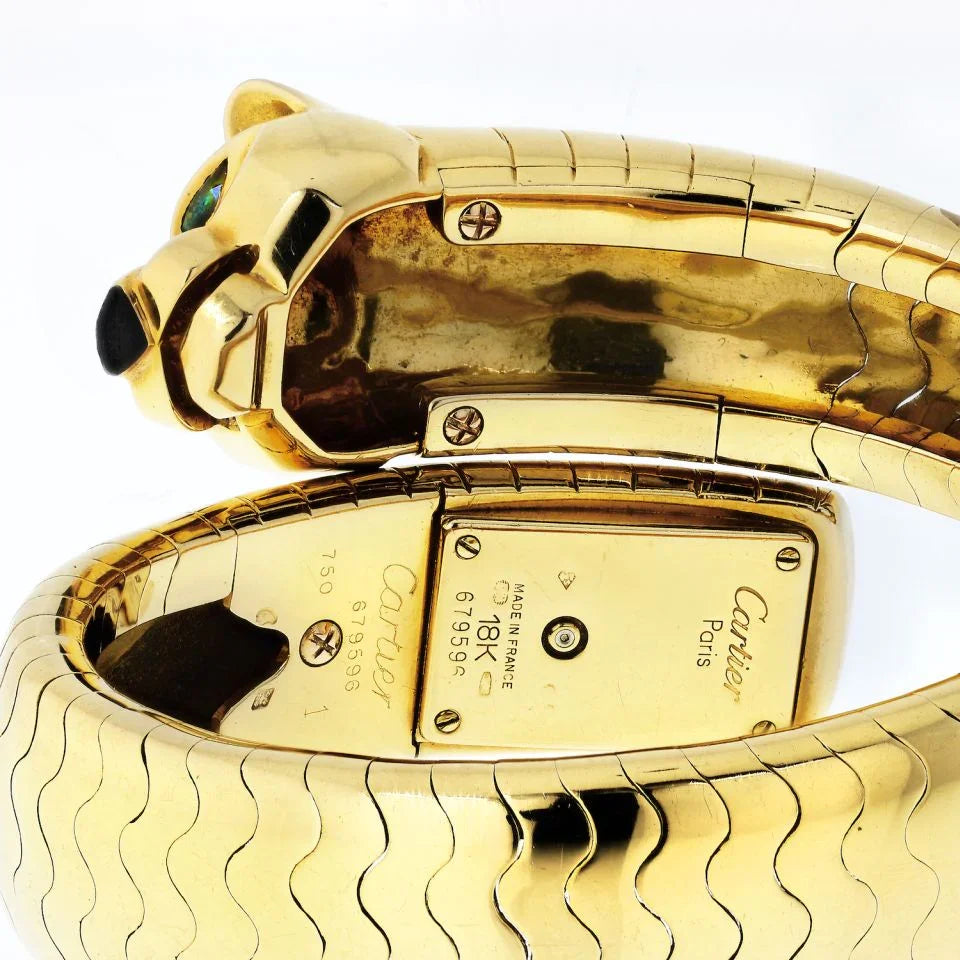 Cartier Panthere 18K Yellow Gold Wrap-Around Vintage Lakarda Women Watch - The Back Vault