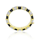 Tiffany & Co. Schlumberger 18K Yellow Gold Black Enamel, Diamond Bracelet - The Back Vault
