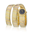 Bvlgari Tubogas 18K Tri Color Black Dial BBT91T Women Watch - The Back Vault