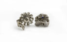 Art Deco Platinum Sapphire & Diamond Earrings - The Back Vault