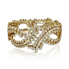 Circa 1980's 18K Yellow Gold 25 Carat Diamond Bracelet - The Back Vault