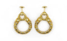 Cartier Panthere 18K Yellow Gold Vintage Hoop Earrings - The Back Vault