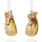 Cartier Panthere Heads Large Vintage Clip-On Hoop Earrings - The Back Vault