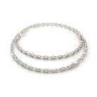 18K White Gold Diamond Hoop 10.00cttw Earrings - The Back Vault