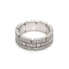 Cartier Tank Francaise 18K White Gold Diamond Wedding Band - The Back Vault