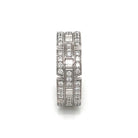 Cartier Tank Francaise 18K White Gold Diamond Wedding Band - The Back Vault