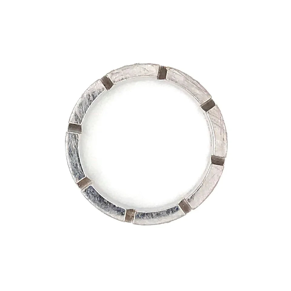 Cartier Tank Francaise 18K White Gold Diamond Wedding Band - The Back Vault