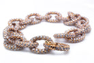 18K Yellow Gold 34.50cttw Diamond Link Bracelet - The Back Vault