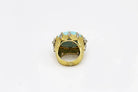 1970's 18K Yellow Gold Turquoise Ring - The Back Vault