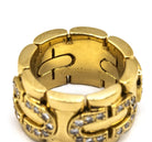 Cartier Link 18K Yellow Gold Diamond Ring - The Back Vault