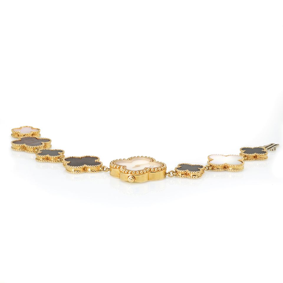 Irène Jacob's Van Cleef & Arpels Alhambra Vintage Bracelet Watch – DuJour
