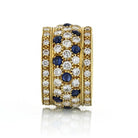 Cartier Nigeria 18K Yellow Gold Sapphire And Diamond Ring - The Back Vault