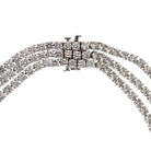 1950's Platinum Diamond 219cttw Statement Necklace - The Back Vault