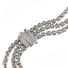 1950's Platinum Diamond 219cttw Statement Necklace - The Back Vault