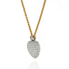 Kurt Wayne Platinum & 18K Yellow Gold 5.50 carat Pave Diamond Heart Pendant - The Back Vault