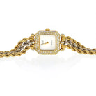 Van Cleef & Arpels 18K Two Tone Square Case, Diamond Dial Vintage Women Watch - The Back Vault