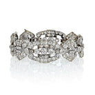 1920's Platinum Old Cut Vintage Diamond Bracelet - The Back Vault