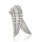 1950's Platinum 9.00cts Diamond Brooch - The Back Vault