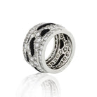 Cartier Platinum Nigeria Diamond And Onyx Eternity Band - The Back Vault