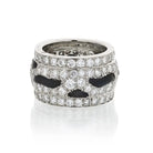Cartier Platinum Nigeria Diamond And Onyx Eternity Band - The Back Vault