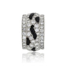 Cartier Platinum Nigeria Diamond And Onyx Eternity Band - The Back Vault