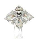 David Webb Platinum Diamond And Round Pearl Maltese Cross Pendant Brooch - The Back Vault