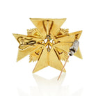 Van Cleef & Arpels Maltese Cr 18K Yellow Gold Diamond And Emerald Pendant And Brooch - The Back Vault