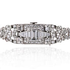Art Deco Platinum 6.50 carat Diamond Glycine Wrist Women Watch - The Back Vault
