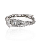 Art Deco Platinum 6.50 carat Diamond Glycine Wrist Women Watch - The Back Vault